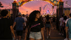 PINK PANTHER worn by model at carnival entrance